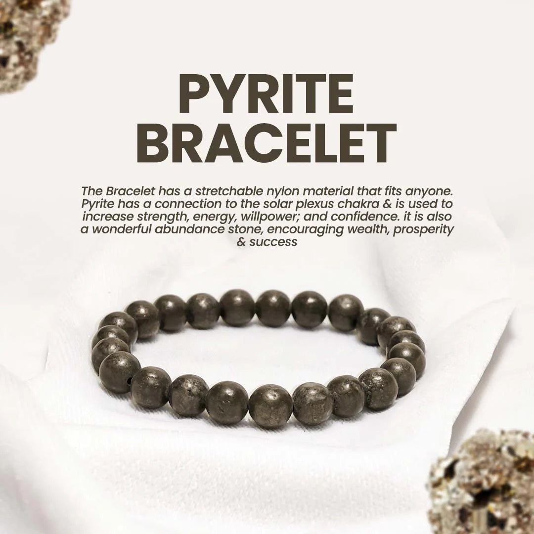 Pyrite Crystal Bracelet For Money and Fame