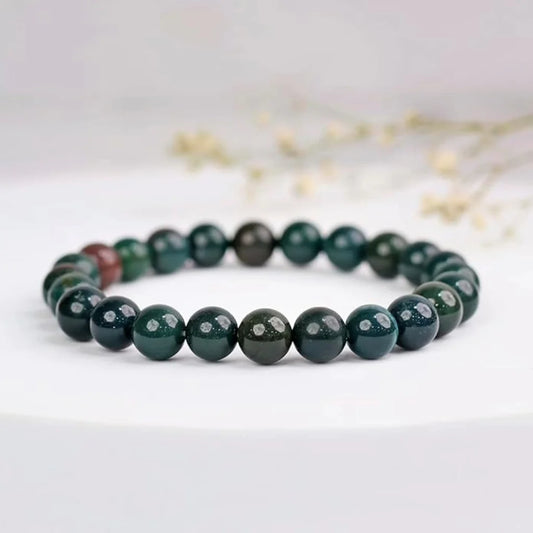 Blood Stone Crystal Bracelet For Immunity & Detoxification