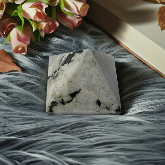 Rainbow Moonstone Pyramid