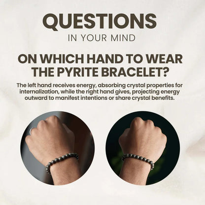 Pyrite Crystal Bracelet For Money and Fame