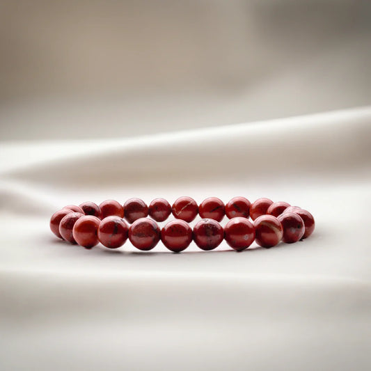 Red Jasper Crystal Bracelet For Strength & Confidence