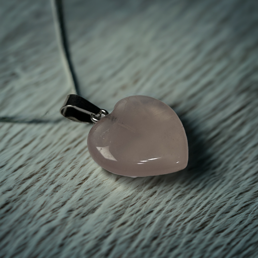 Rose Quartz Heart Pendant